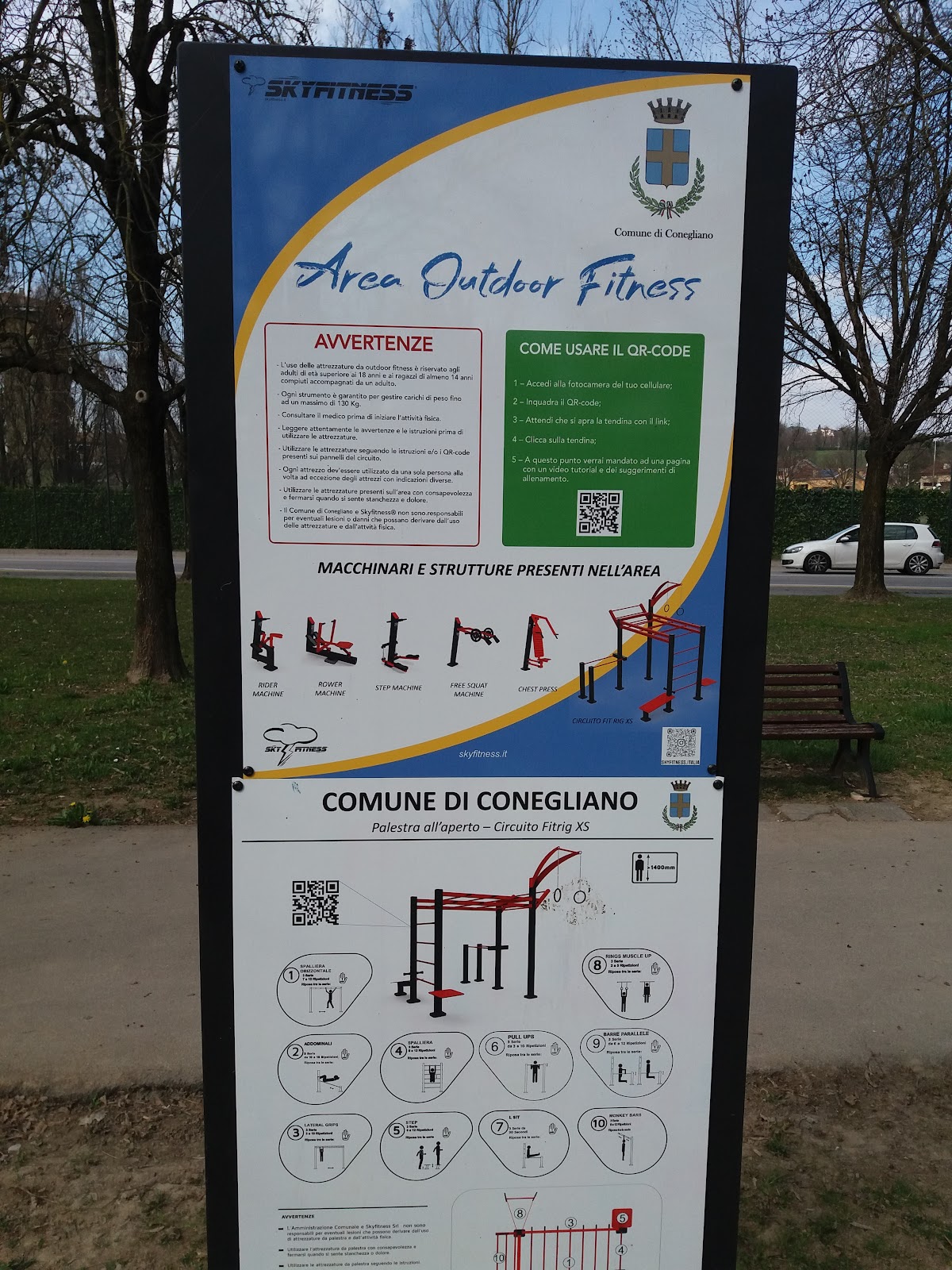 Area outdoor fitness