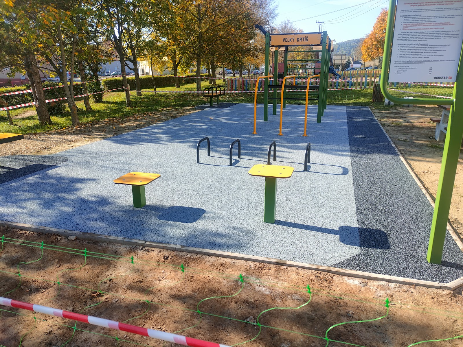 Ihrisko s vonkajším workout centrom