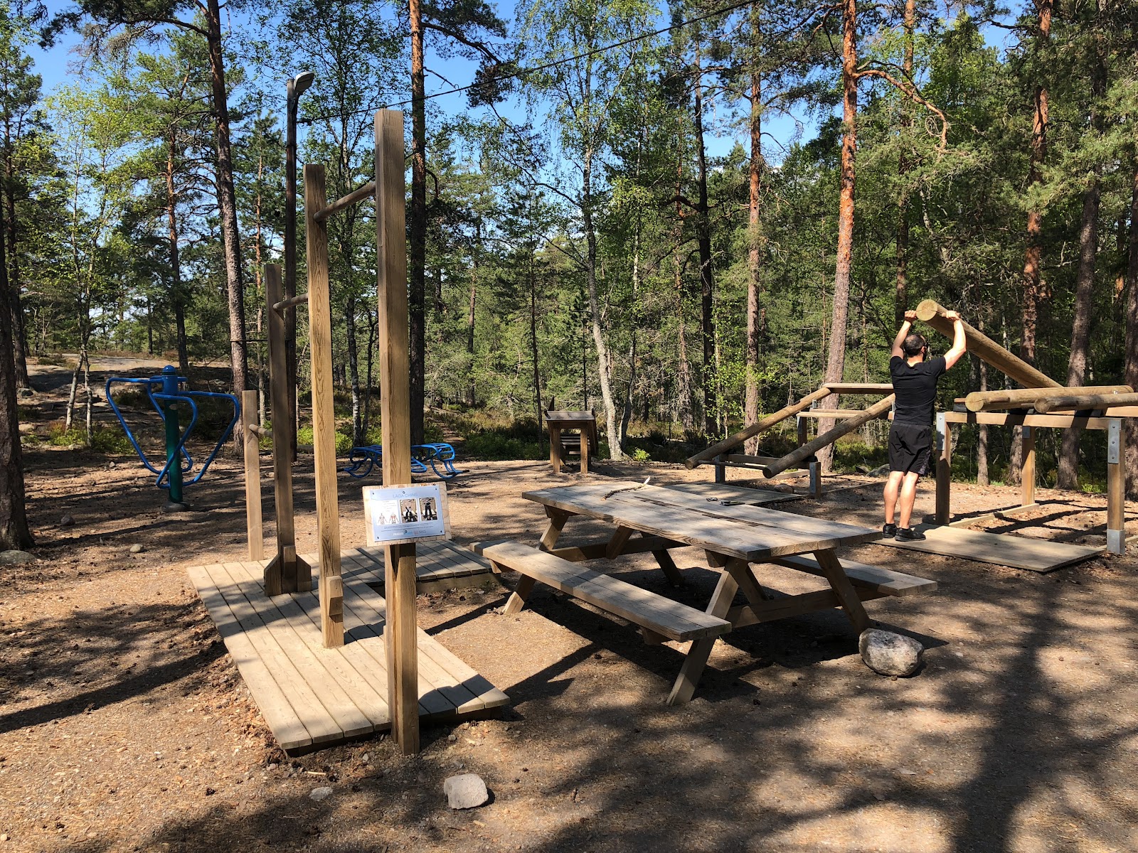 Sandvikspåret's outdoor gym
